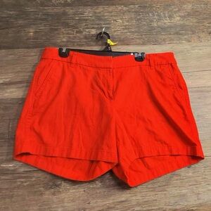 J. Crew High Waist Red Shorts